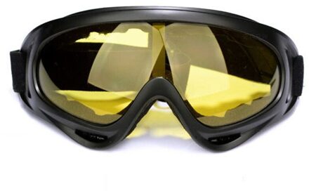 Motorfiets Sportbril Flexibele Cross Helm Gezichtsmasker Anti-Fog Winddicht Ski Goggles Atv Dirt Bike Utv Eyewear Gear bril geel