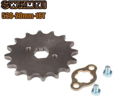 Motorfiets Staal 520 Keten 20Mm 16T Tanden Voor Motor Tandwiel Voor Honda Lifan Zongshen Ycf Atv Quad Dirt pit Bike Buggy