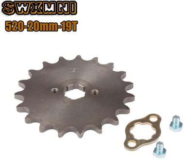 Motorfiets Staal 520 Keten 20Mm 19T Tanden Voor Motor Tandwiel Voor Honda Lifan Zongshen Ycf Atv Quad Dirt pit Bike Buggy