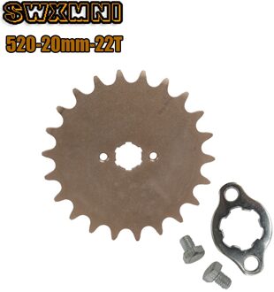 Motorfiets Staal 520 Keten 20Mm 22T Tanden Voor Motor Tandwiel Voor Honda Lifan Zongshen Ycf Atv Quad Dirt pit Bike Buggy