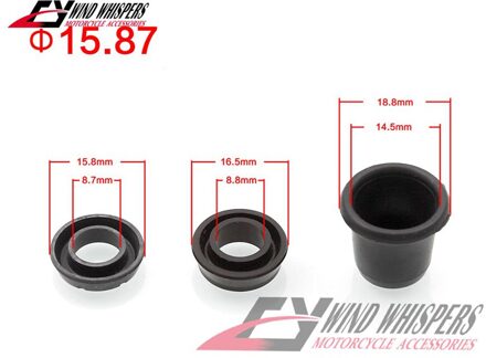 Motorfiets universele Koppeling en rem master cilinder oliekeerringen ring Seals rubber diameter: 12.7mm 14mm 15.87mm 19mm diameter 15 87mm