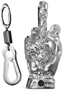 Motorfiets Universele Sleutel Modificatie Diy Rvs Sleutel Hoofd Sleutelhanger X7JF zilver-3