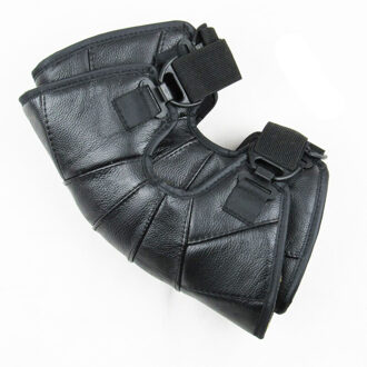 Motorfiets Verdikking Lederen Kniebeschermers Winter Warm Winddicht Rijden Knie Pads Voor Worstelen Strijd Schaatsen Skiën Skateboard