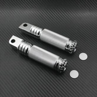Motorfiets Voetsteun Pedaal Footpeg Shifter Nail Pinnen Zwart/Chrome Voor Harley Touring Sportster Dyna Softail Road King XL883 1200 chroom Footpeg