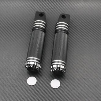 Motorfiets Voetsteun Pedaal Footpeg Shifter Nail Pinnen Zwart/Chrome Voor Harley Touring Sportster Dyna Softail Road King XL883 1200 zwart Footpeg