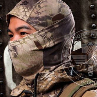 Motorfiets Volgelaatsmasker Leger Fietsen Motorfiets Cap Bivakmuts Hoeden Volgelaatsmasker Auto Cap Mannen Rijden Bandana Bruin