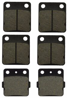 Motorfiets Voor En Achter Remblokken Voor Yamaha Atv Yfm 350 YFM350 Warrior 1989-2004 Zwart Remschijf Pad