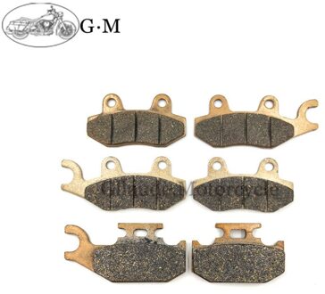 Motorfiets Voor/Remblokken Voor Yamaha Yfm 700R YFM700R Raptor Speciale Editie 2006 YXR450 Rhino YXR660 2004 3 paar- 1 Sets