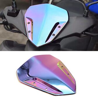 Motorfiets Voorruit Windsn Deflector Scooter Accessoires Voor Yamaha Aerox155 NVX155 Regenboog Kleur