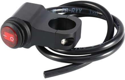 Motorfiets Waterdichte Stuur Koplamp Fog Spot Licht Op Off Schakelaar Aluminium-Legering Zwart Universele 12V 16A