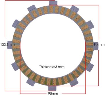 Motorfiets Wrijving Platen Clutch Kit Voor KAWASAKI NINJA250 KLX250 KLX 250 cc Wrijving Koppelingsplaat Motor Deel Plaat Clutch Kit