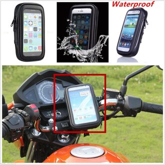 Motorfietsen GPS Accessoires Waterdicht Motorfiets Stuur Houder beugel + Bag Case Voor Mobiele Telefoon GPS L * W 8.8*16.8 cm