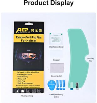 Motorhelm Anti-Fog Stickers Clear Anti-Fog Patch Film Motorfiets Accessoires Helm Lens Fog Voor K3 K4 AX8 LS2 Hjc Mt