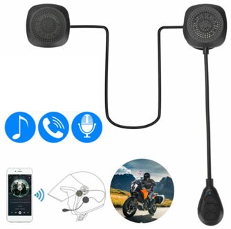 Motorhelm Bluetooth 5.0 Headset Anti-Interferentie Moto Helm Rijden Intercom Draadloze Handsfree Hoofdtelefoon MP3 Speaker