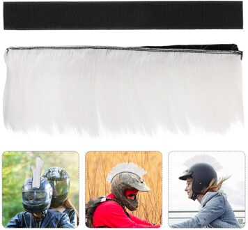 Motorhelm Hanekam Decor Helm Decor Motorhelm Ornament wit