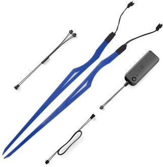 Motorhelm Light Strip Waterdicht Led El Koud Licht Night Rijden Signaal Lichtgevende Gemodificeerde Licht Helm Sticker blauw