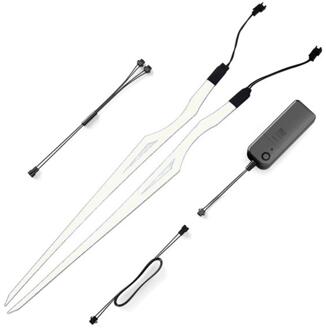 Motorhelm Light Strip Waterdicht Led El Koud Licht Night Rijden Signaal Lichtgevende Gemodificeerde Licht Helm Sticker ijs- blauw