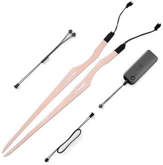 Motorhelm Light Strip Waterdicht Led El Koud Licht Night Rijden Signaal Lichtgevende Gemodificeerde Licht Helm Sticker wit