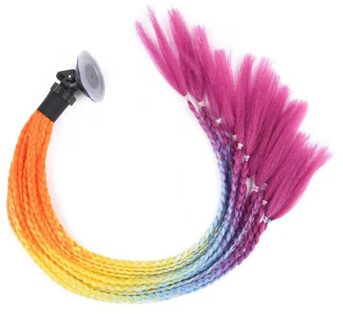 Motorhelm Vlechten Helm Haar Vrouw Motorfiets Paardenstaart Pruik Voor Motor Fiets Helmen 7 Kleuren Helm Vuile Vlecht B