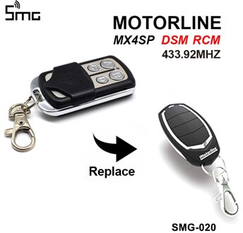 Motorline Remote Gate Control Key Duplicator MX4SP Dsm Rcm Garagedeur Opener 433.92 Mhz Controller Sleutelhanger Voor Barrière 433 mhz