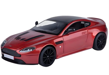 Motormax Modelauto - Aston Martin - rood/zwart - 1:24 - speelgoedauto