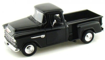 Motormax Modelauto Chevrolet Stepside 5100 1955 zwart schaal 1:24/20 x 9 x 8 cm