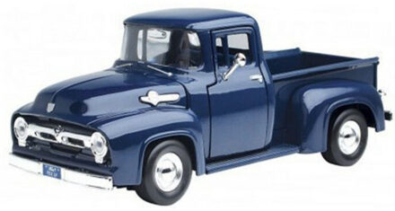 Motormax Modelauto Ford F-100 1956 blauw schaal 1:24/19,5 x 8 x 6 cm