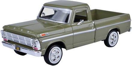 Motormax Modelauto Ford F-100 Pickup 1969 groen schaal 1:24/19 x 7 x 6 cm