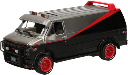 Motormax Modelauto GMC Vandura 1983 - The A Team - zwart - schaal 1:24 - schaalmodel Multi