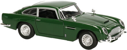 Motormax Modelauto/speelgoedauto Aston Martin DB5 1963 schaal 1:24/19 x 7 x 5 cm - Speelgoed auto's Groen