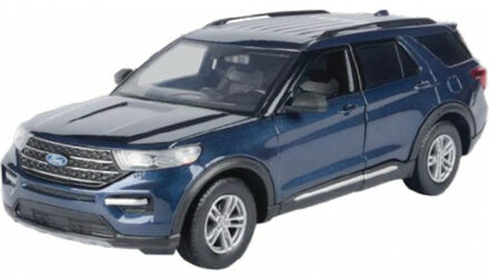 Motormax Modelauto/speelgoedauto Ford Explorer XLT - blauw - schaal 1:24/21 x 8 x 7 cm