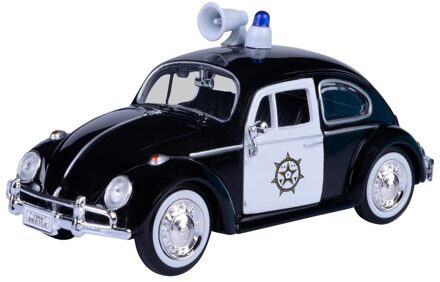 Motormax Schaalmodel Volkswagen Kever politieauto 1:24