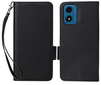 Motorola Moto G24 Power/G24 Wallet Case met Magnetische Sluiting - Zwart