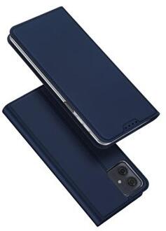 Motorola Moto G54 Dux Ducis Skin Pro Flip Hoesje - Blauw