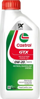 Motorolie Castrol GTX 0W-20 RN17 FE 1L 160A0E