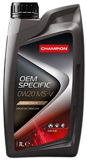 Motorolie Champion OEM Specific 0W20 MS-V A1/B1 1L 8229374