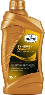 Motorolie Eurol Synergy 0W40 A3/B4 1L E1000641L