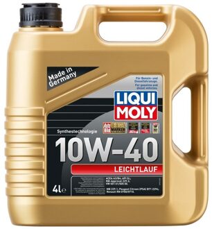 Motorolie Liqui Moly Leichtlauf 10W-40 4L 9501