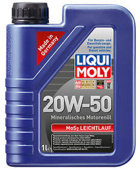 Motorolie Liqui Moly Mos2 Lage-Viscositeit 20W50 A3/B4 1L 1220