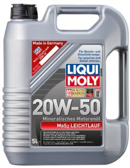 Motorolie Liqui Moly Mos2 Lage-Viscositeit 20W50 A3/B4 5L 1212