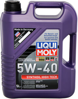 Motorolie Liqui Moly Synthoil High Tech 5W40 A3 5L 1856