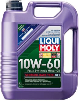 Motorolie Liqui Moly Synthoil Race Tech Gt1 10W60 A3/B4 5L 8909