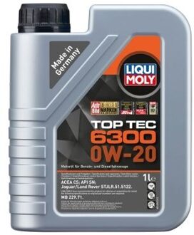 Motorolie Liqui Moly Top Tec 6300 0W-20 1L 21216
