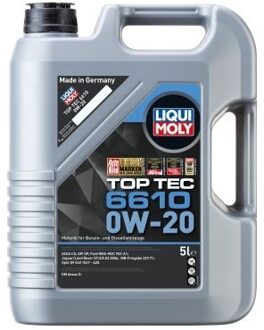 Motorolie Liqui Moly Top Tec 6610 0W-20 C5 5L 21662