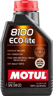 Motorolie Motul 8100 Eco-Lite 5W-20 1L 109102