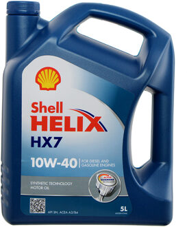 Motorolie Shell Helix HX7 10W40 A3/B4 5L 550070413