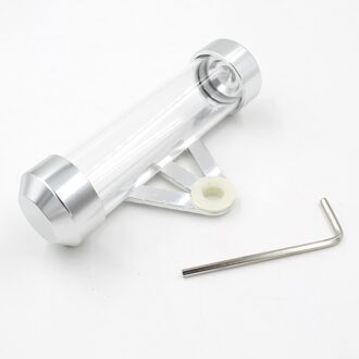 Motorrijwiel Veilige Tube Tax Disc Cilindrische Houder Waterdicht Zilver