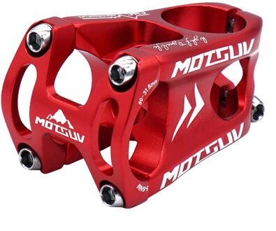 Motsuv Fiets Stuurpen Mountain Racefiets Stuurpen Ultralight Stuurpen Aluminium 31.8Mm Stuurpen Stuurpen Rood