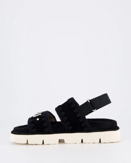 Mou Dames bio sandal logo Zwart - 39