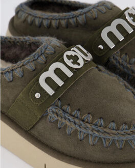 Mou Dames bounce clog black olive Groen - 39